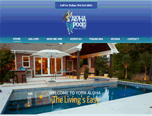 Tablet Screenshot of poolsbyaloha.com